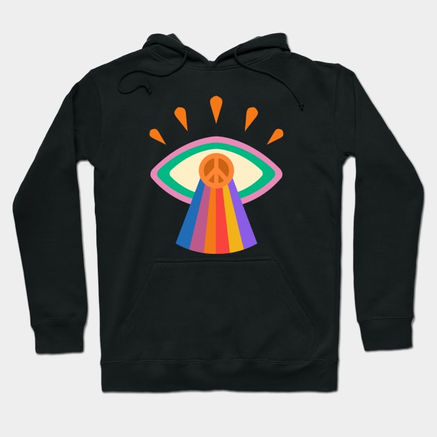 hippie peace Hoodie by Dandzo